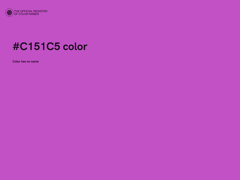 #C151C5 color image