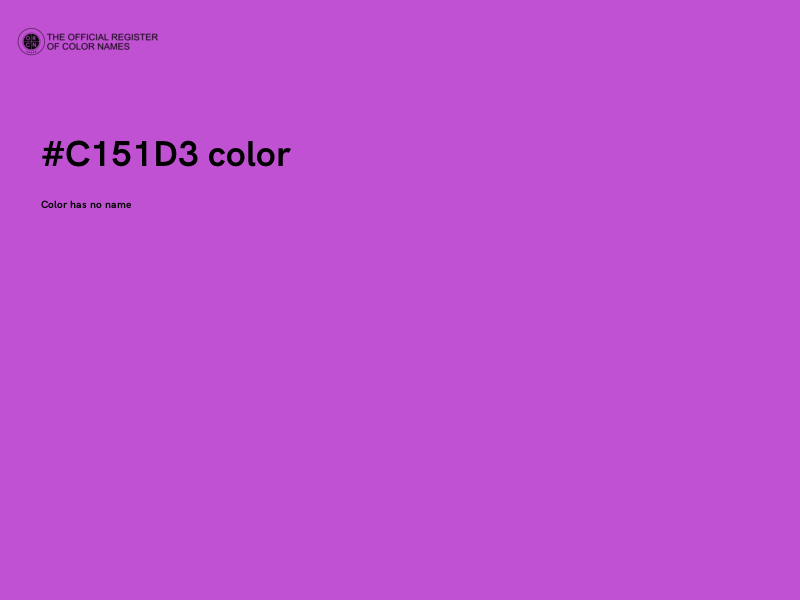 #C151D3 color image