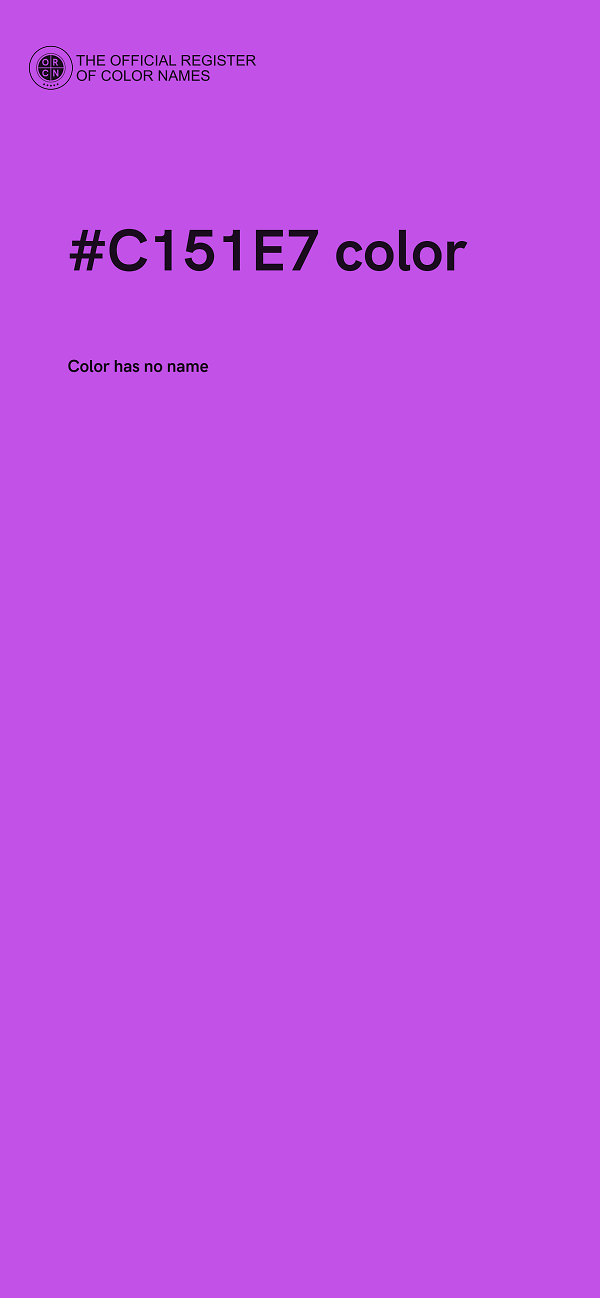 #C151E7 color image