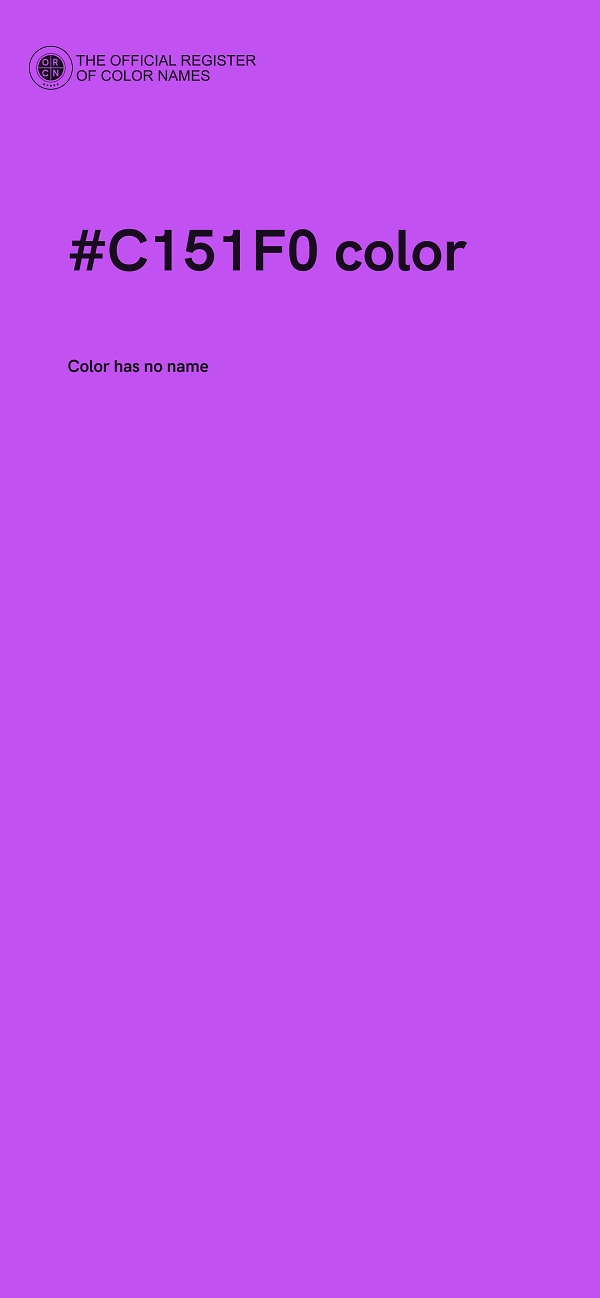 #C151F0 color image