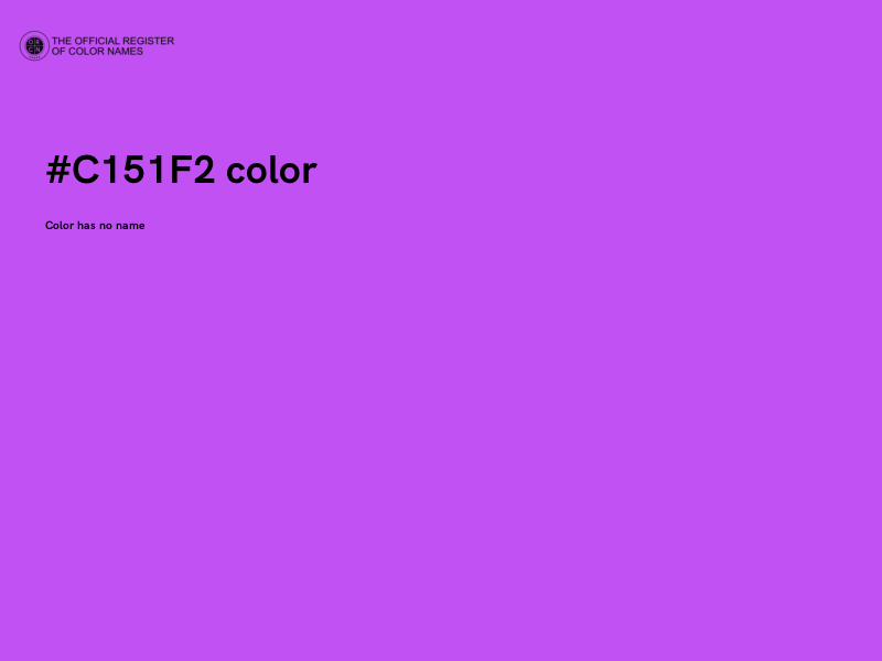 #C151F2 color image