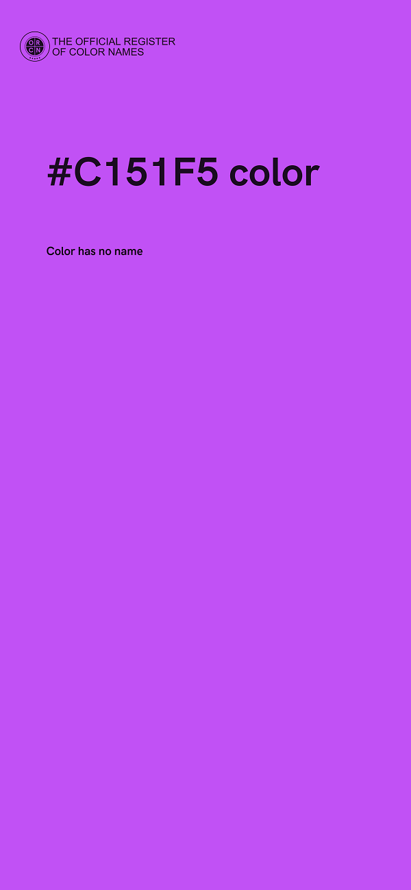 #C151F5 color image