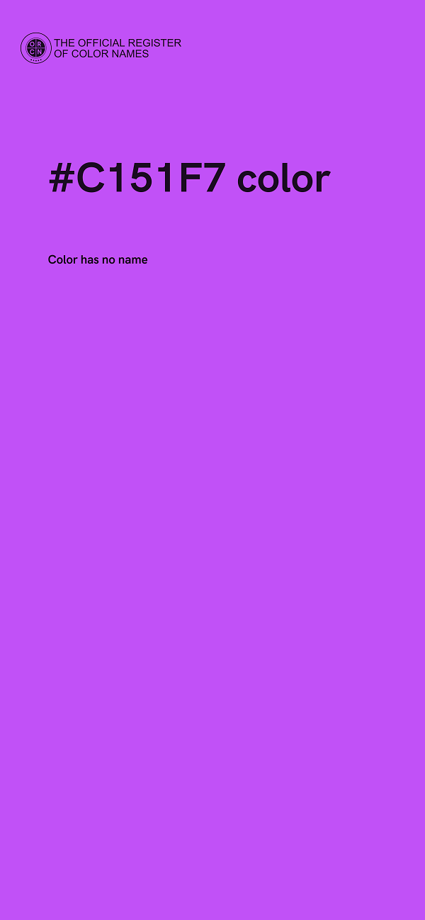 #C151F7 color image