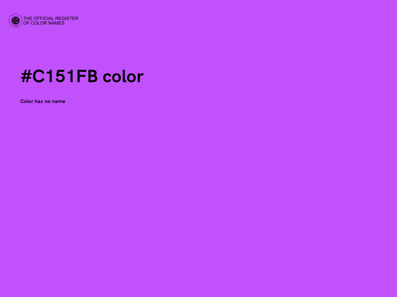 #C151FB color image