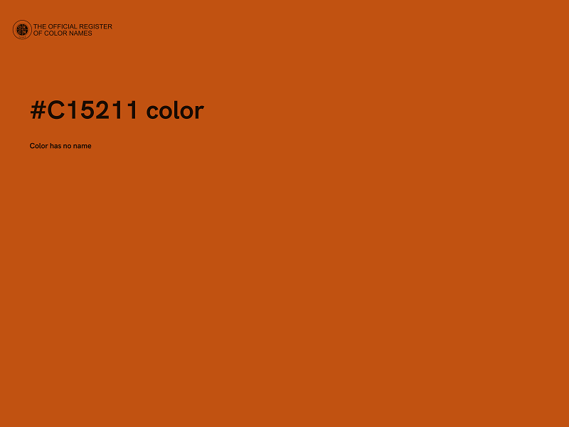 #C15211 color image