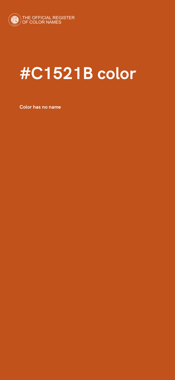 #C1521B color image