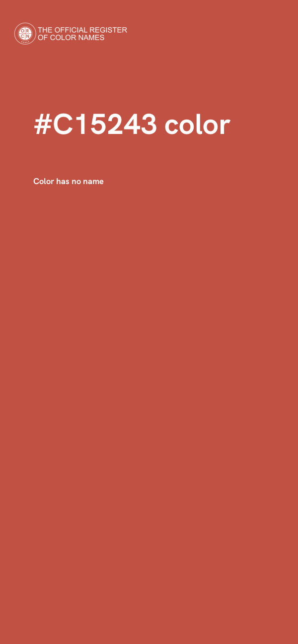 #C15243 color image