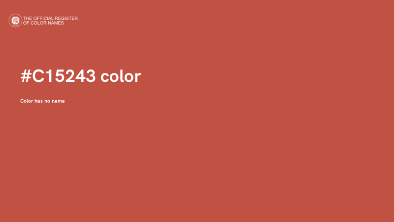 #C15243 color image