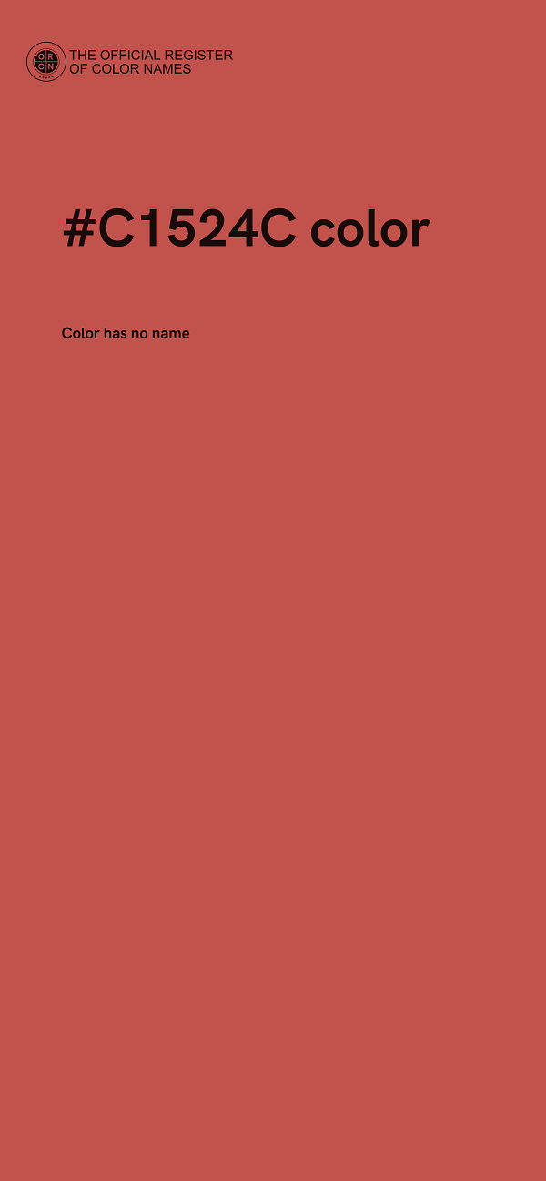 #C1524C color image
