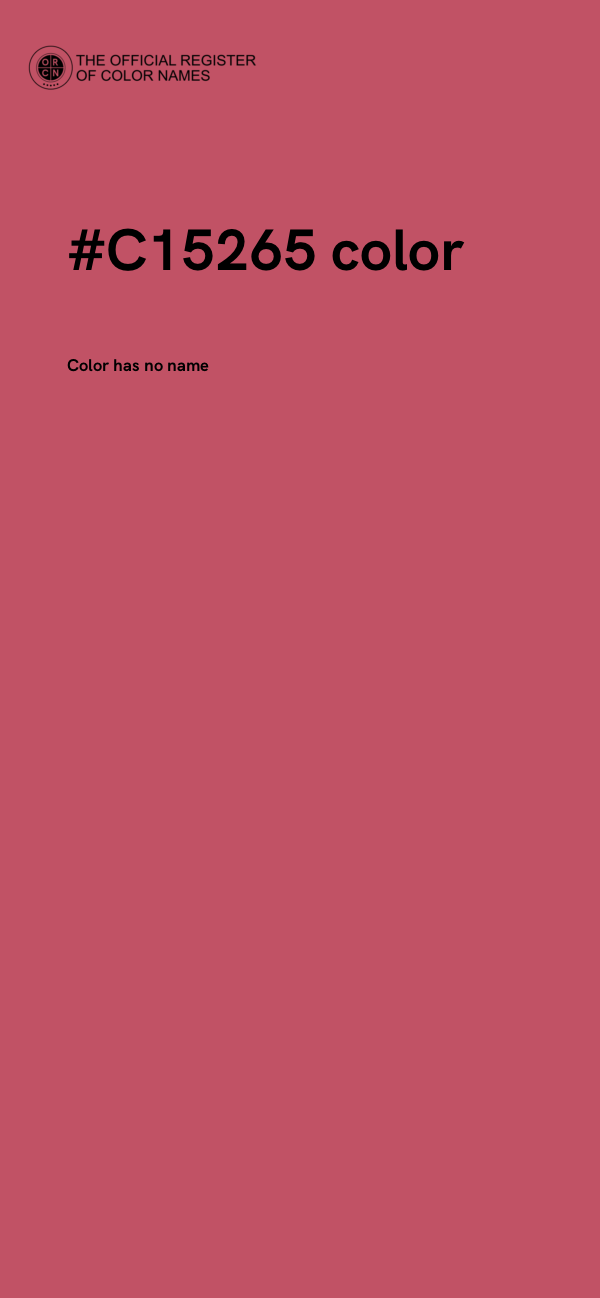 #C15265 color image