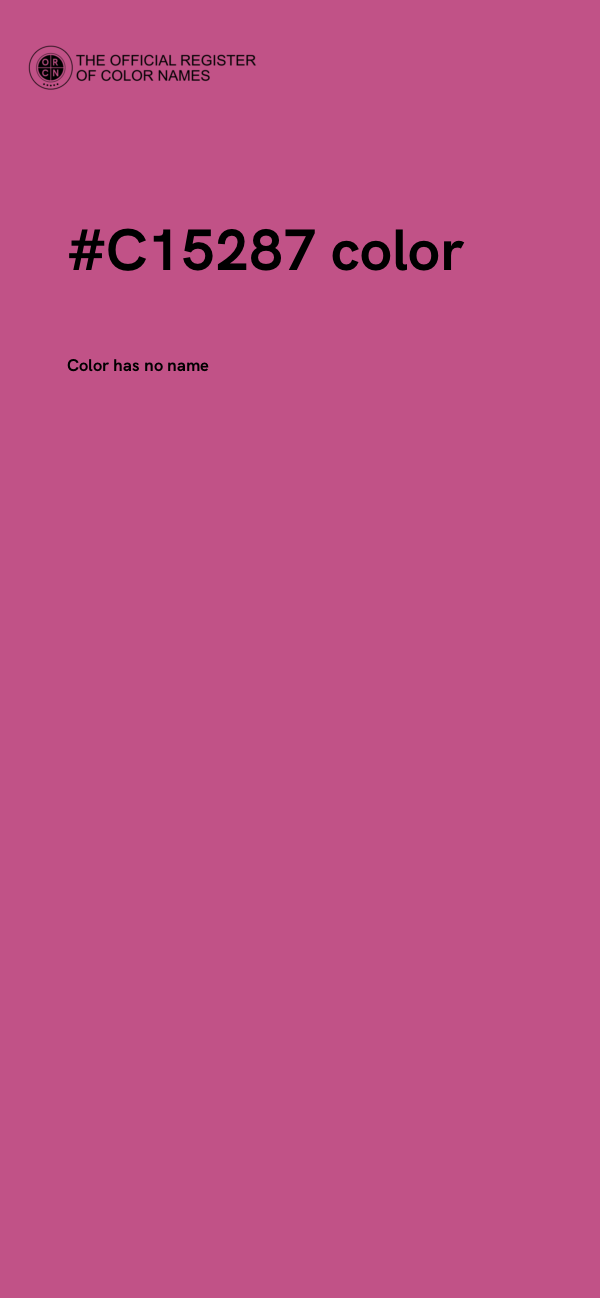 #C15287 color image