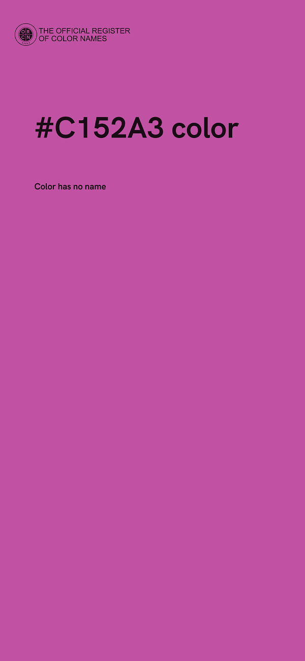 #C152A3 color image
