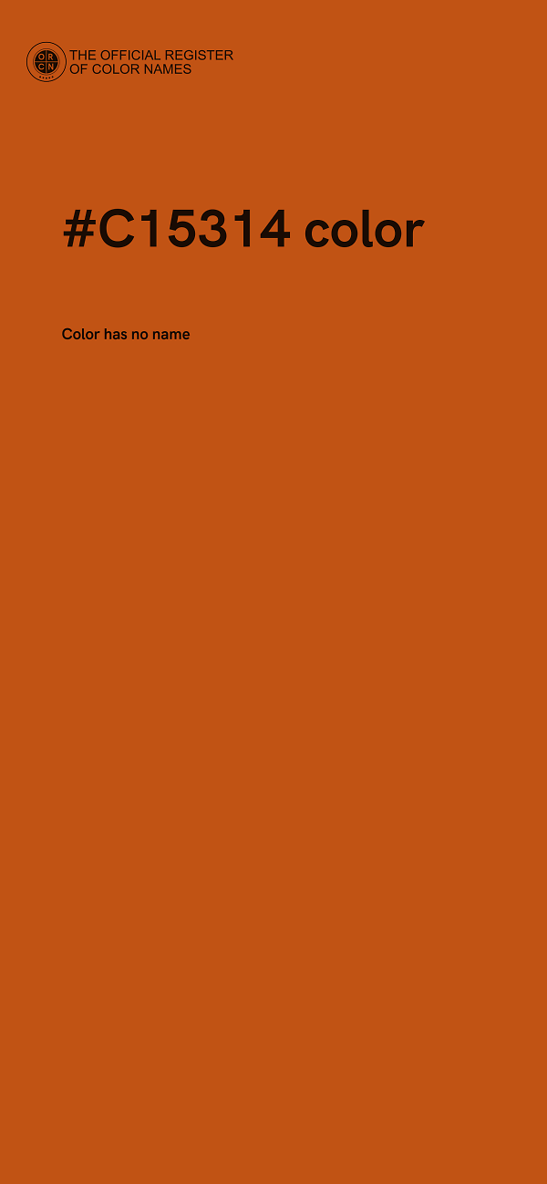 #C15314 color image