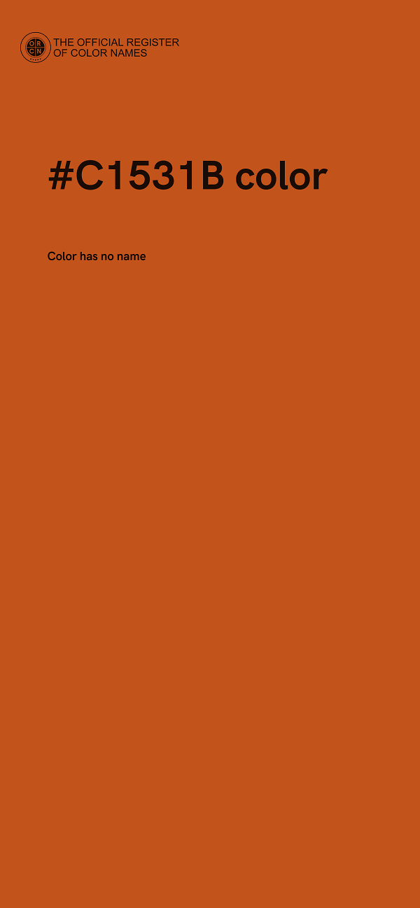 #C1531B color image