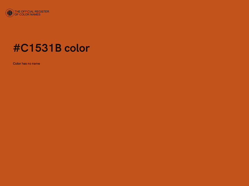 #C1531B color image