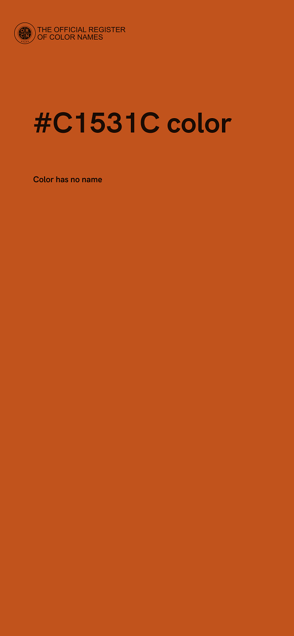 #C1531C color image