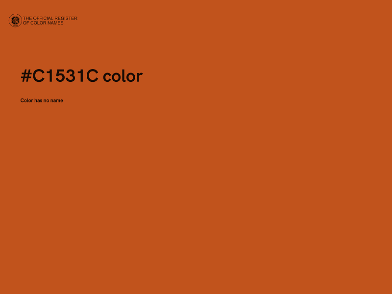 #C1531C color image