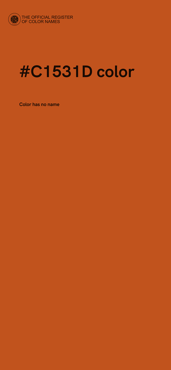 #C1531D color image