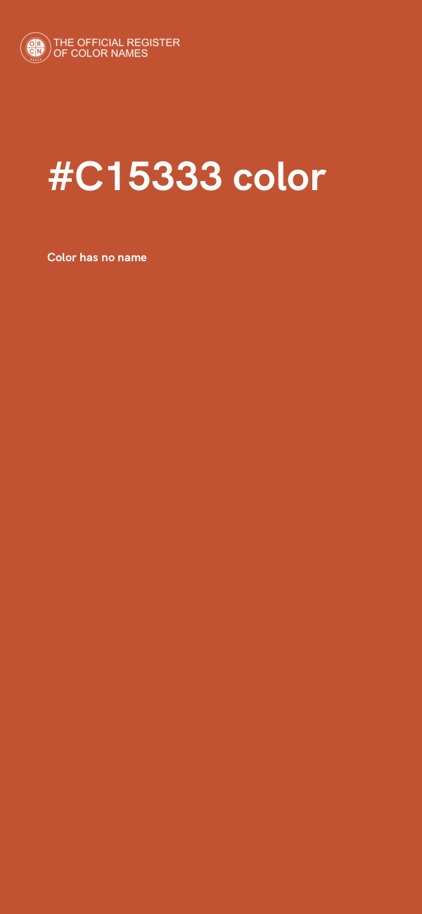 #C15333 color image