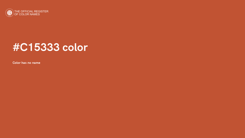 #C15333 color image