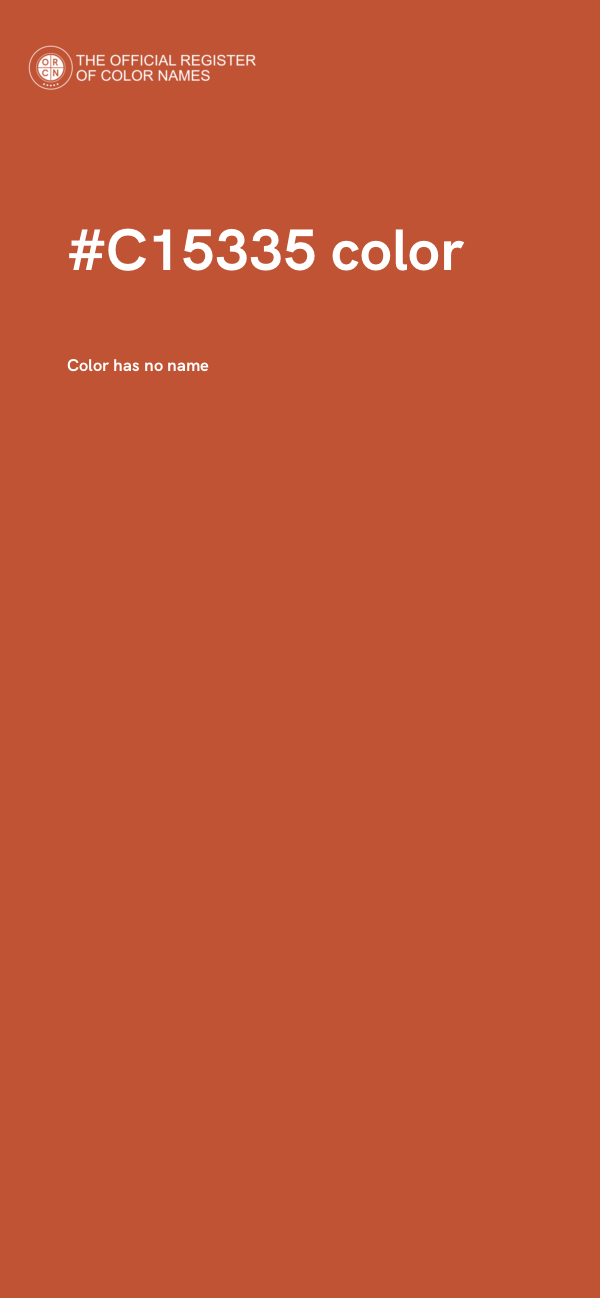#C15335 color image