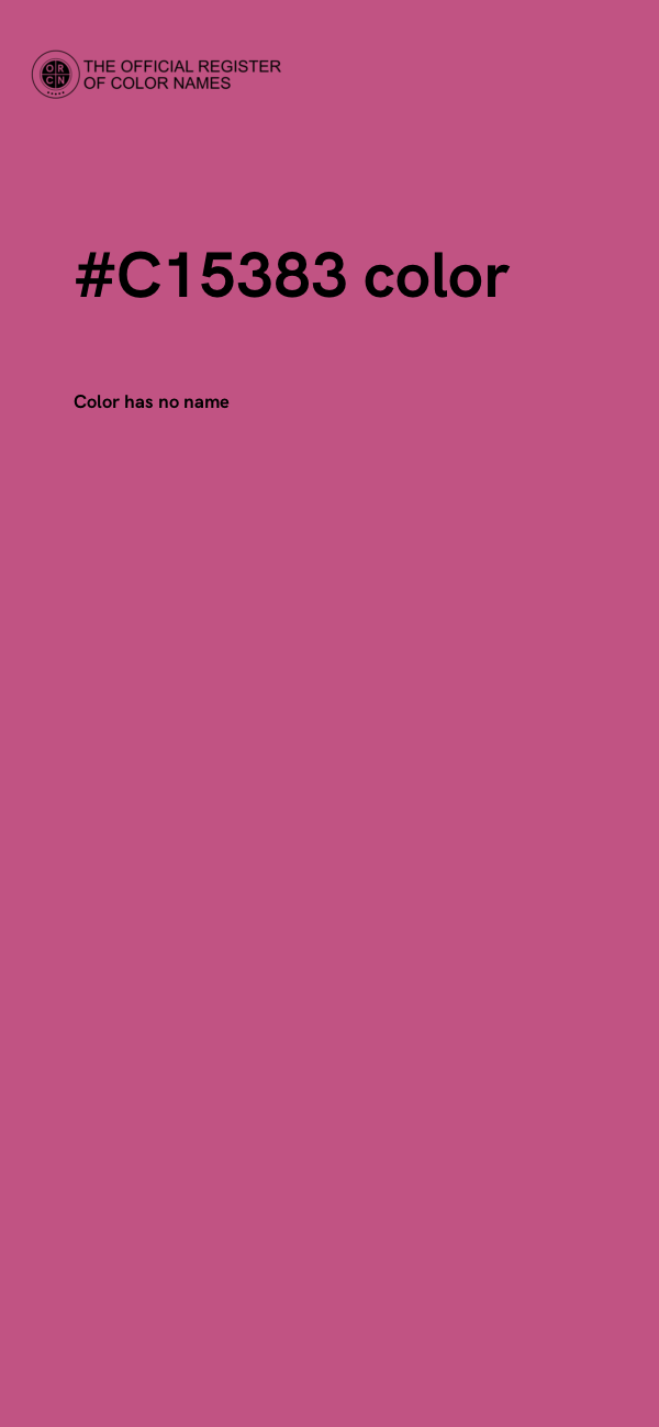 #C15383 color image