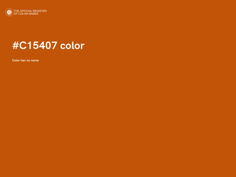 #C15407 color image