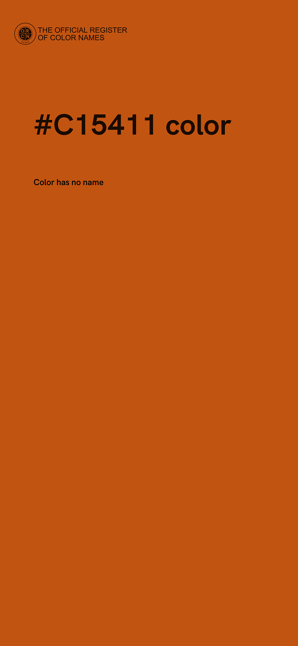 #C15411 color image