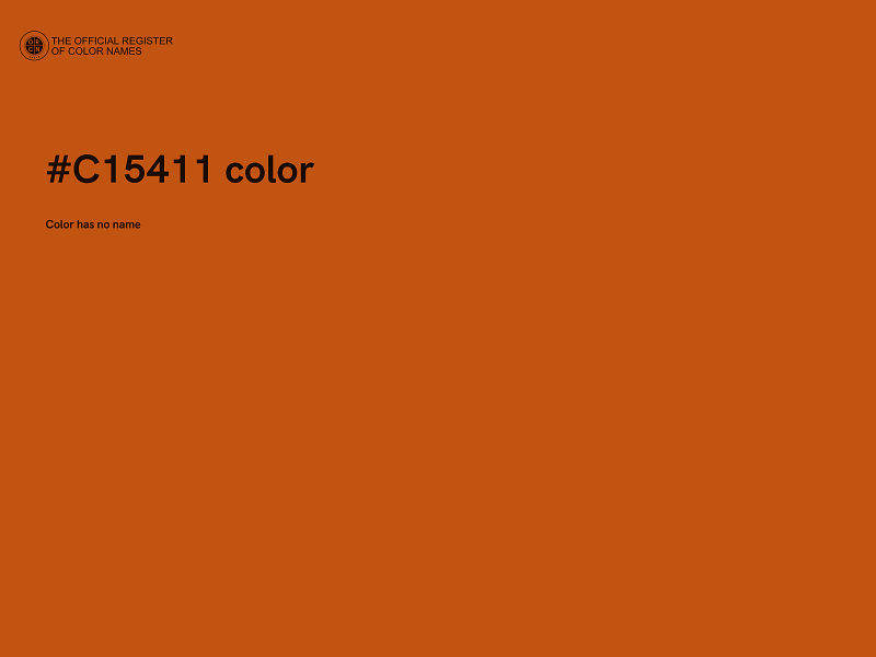 #C15411 color image