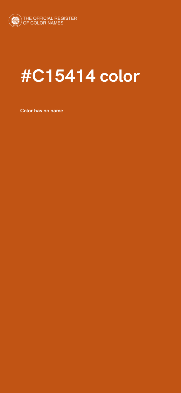 #C15414 color image