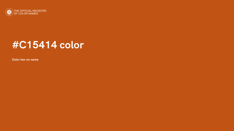 #C15414 color image