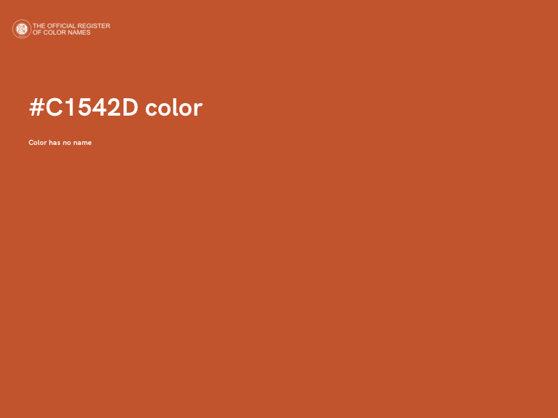 #C1542D color image
