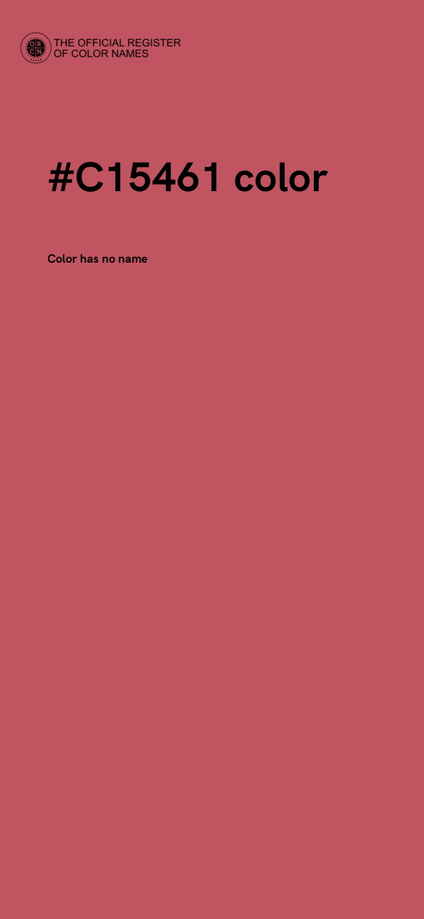 #C15461 color image