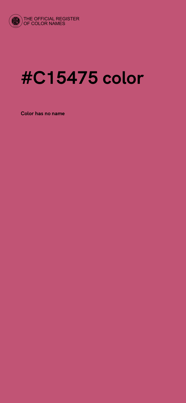 #C15475 color image