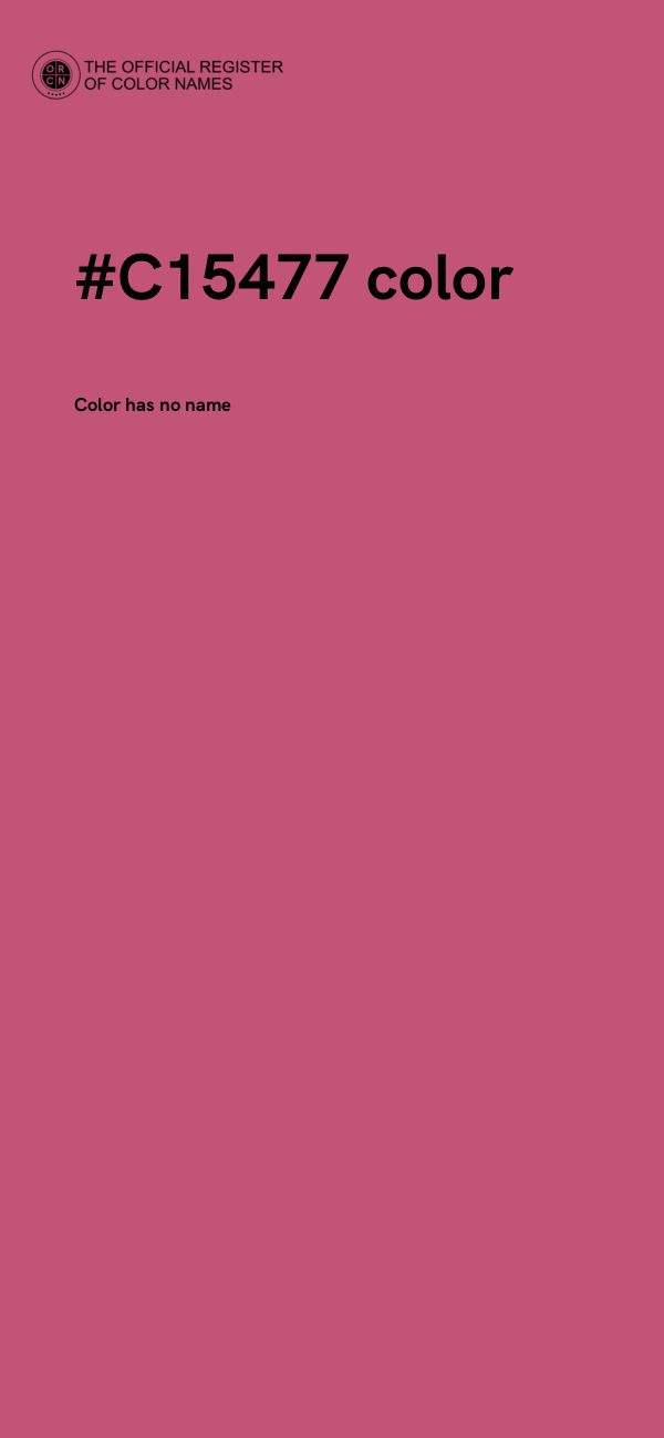 #C15477 color image