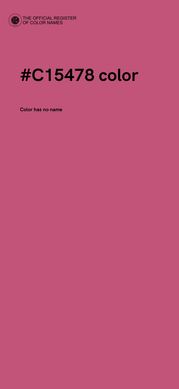 #C15478 color image