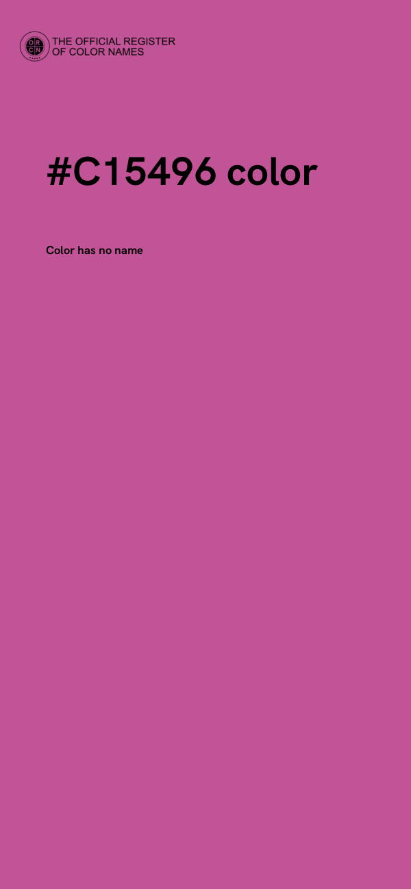 #C15496 color image