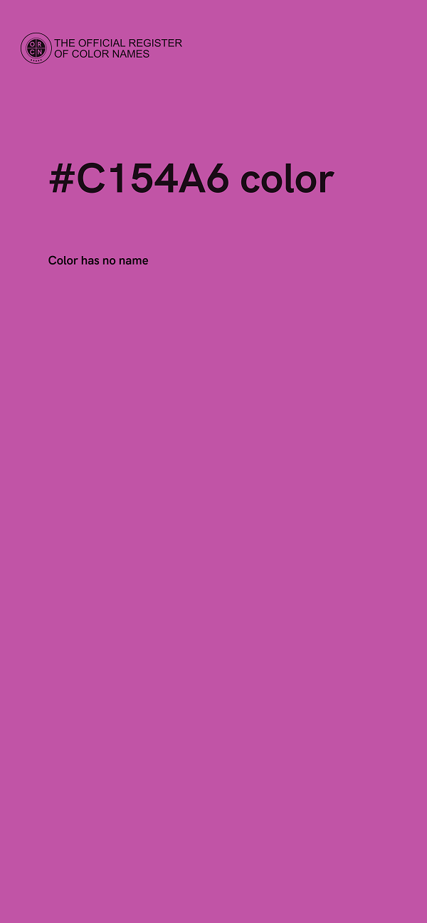 #C154A6 color image