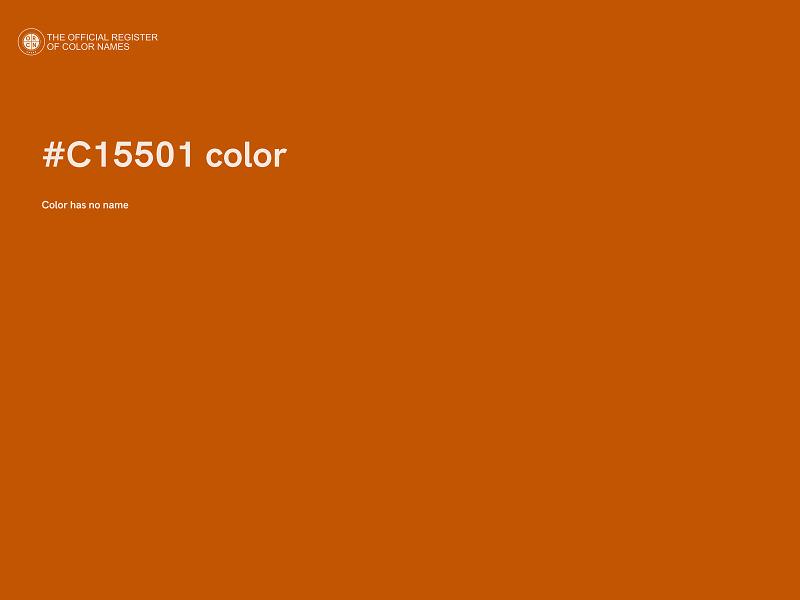 #C15501 color image