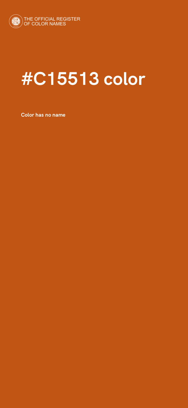#C15513 color image