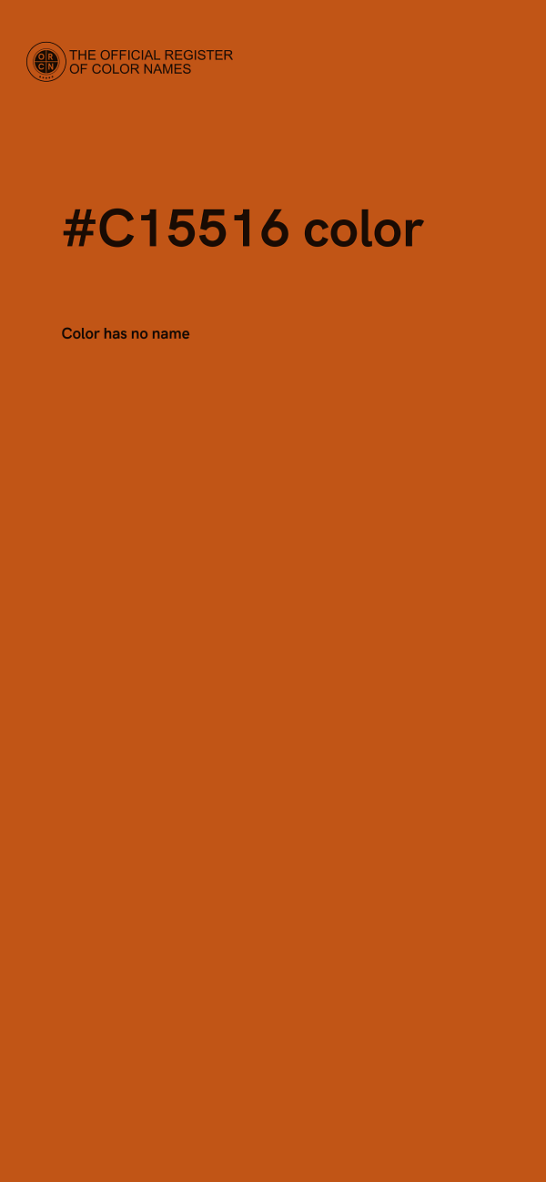 #C15516 color image