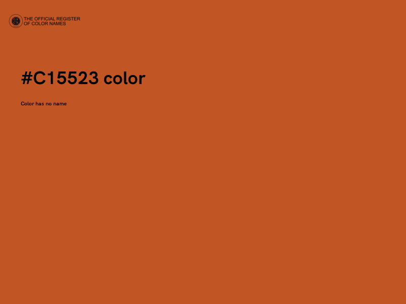 #C15523 color image