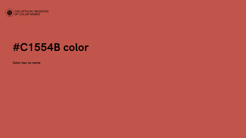 #C1554B color image
