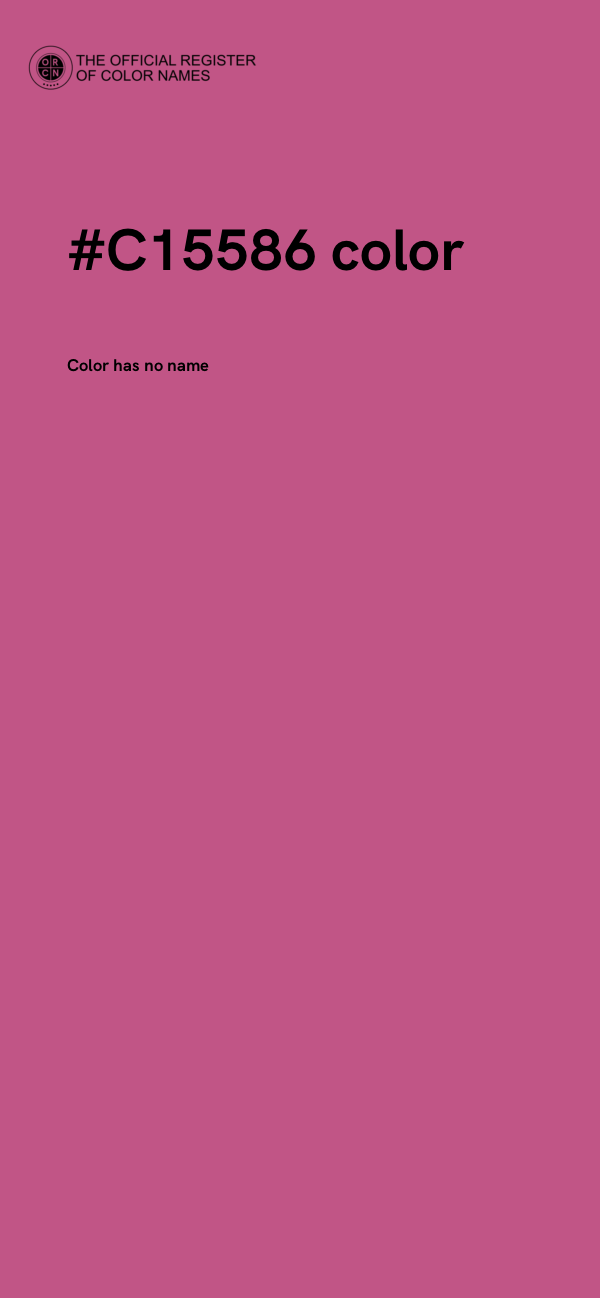 #C15586 color image