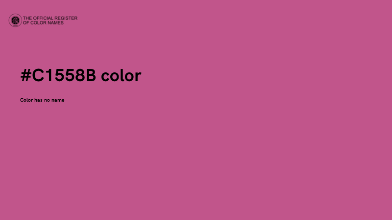 #C1558B color image