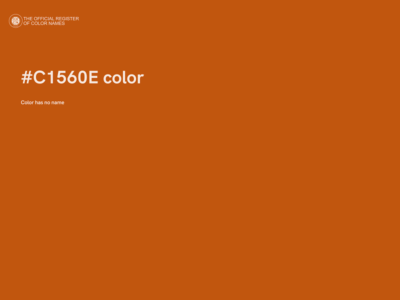 #C1560E color image
