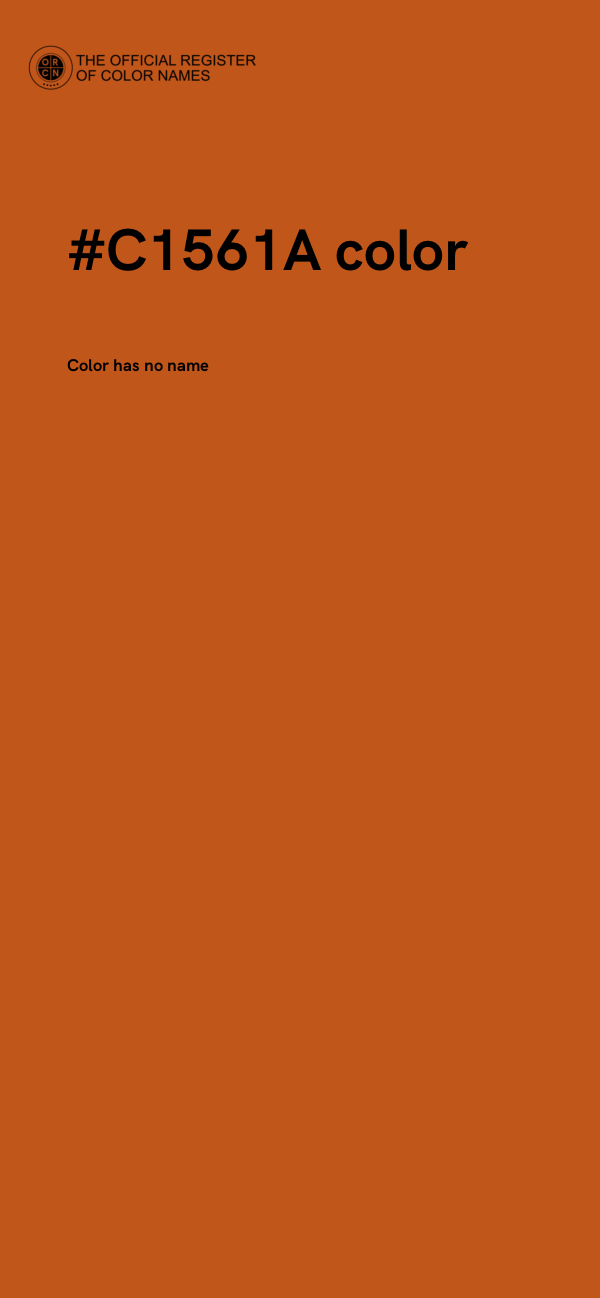 #C1561A color image
