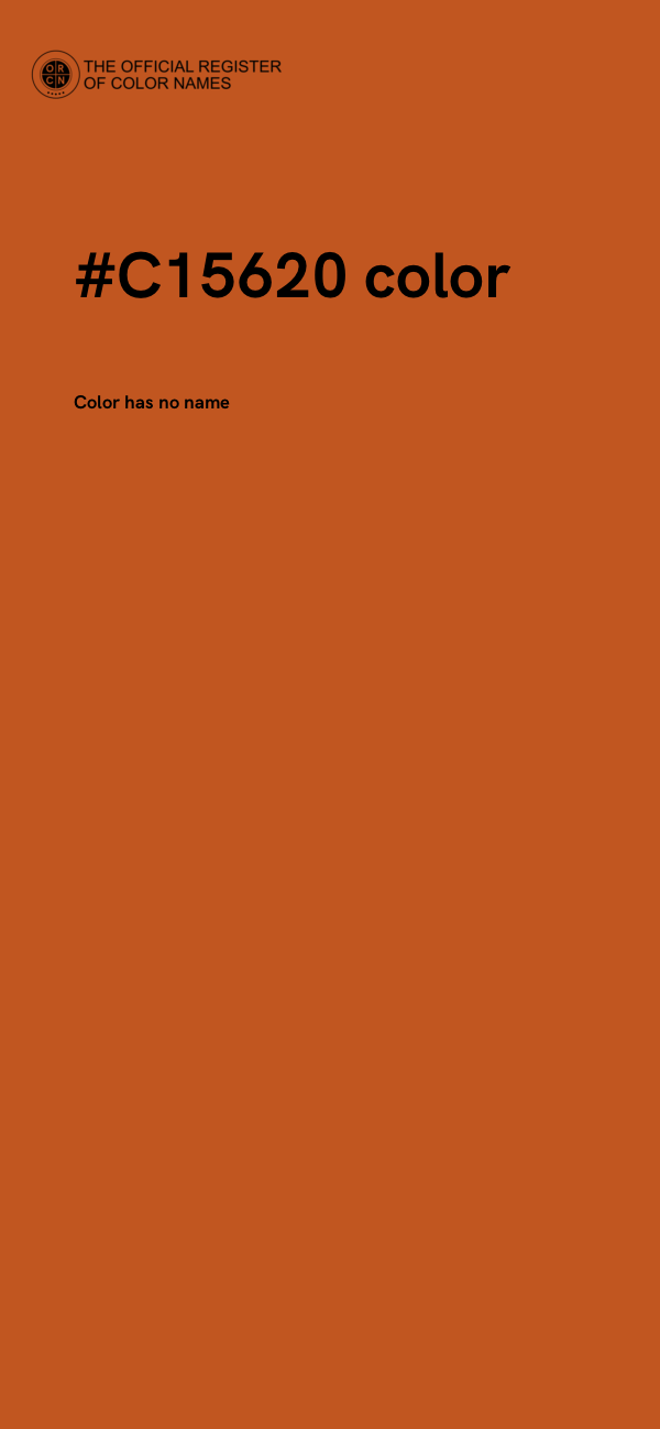 #C15620 color image