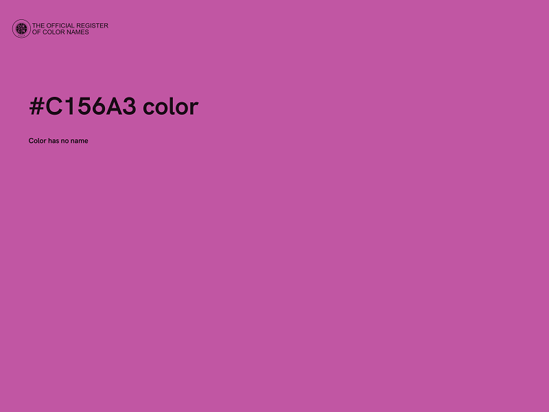 #C156A3 color image