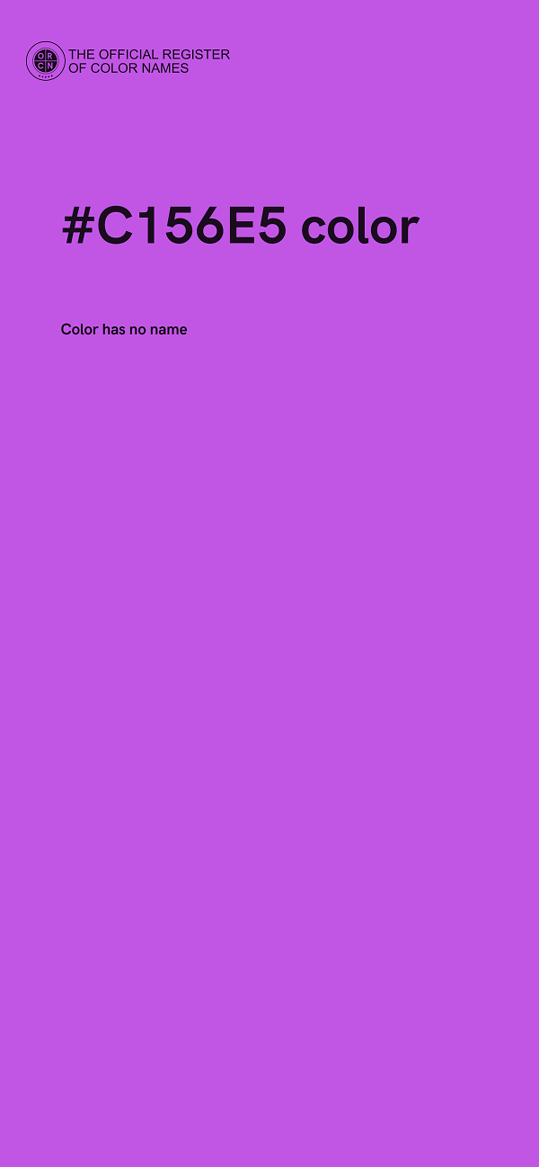 #C156E5 color image